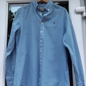 Tommy Hilfiger Men's Blue Checkered Casual Shirt
